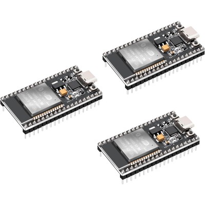 3PCS ESP Development Board, LUIRSAY ESP DevKit with 2.4GHz WiFi + Bluetooth Dual Core, CP2102 Chip, ESP USB-C Port, Support AP/STA/AP+STA, for Arduino IDE (38Pin)