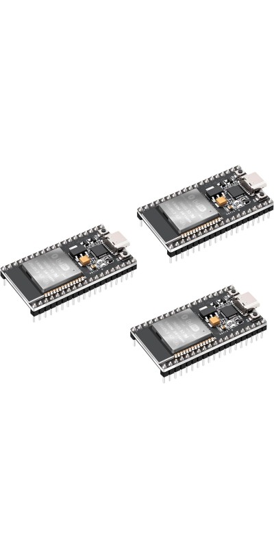 3PCS ESP Development Board, LUIRSAY ESP DevKit with 2.4GHz WiFi + Bluetooth Dual Core, CP2102 Chip, ESP USB-C Port, Support AP/STA/AP+STA, for Arduino IDE (38Pin)