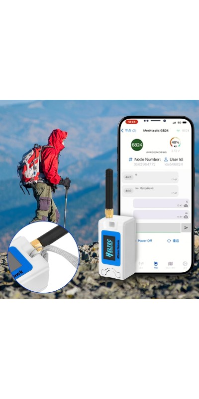 2 Pack ESP 32 Lo Ra V3 Development Board + 1100mAh Battery + Protect Case Set - with 915MHz Antenna and SX 1262 Surport WiFi Blue Tooth Lo Ra V3 Devices for Meshtastic Ar duino LoRawan IOT