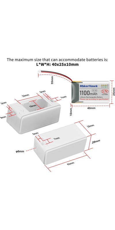 2 Pack ESP 32 Lo Ra V3 Development Board + 1100mAh Battery + Protect Case Set - with 915MHz Antenna and SX 1262 Surport WiFi Blue Tooth Lo Ra V3 Devices for Meshtastic Ar duino LoRawan IOT