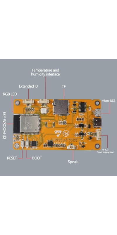 1 Pack ESP32 Development Board ESP32-2432S028R WiFi Bluetooth 2.8 Inch 240X320 Smart Display TFT Module Touch Screen for Arduino