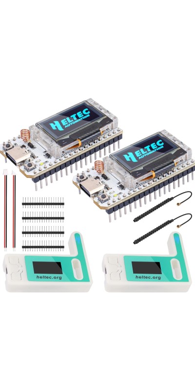 ESP32 LoRa V3 SX1262 Development Board with 0.96 inch OLED Display 240MHz CP2102 863-928 MHz Antenna for Ar duino Meshtastic LoRawan IOT (Upgraded Antenna)