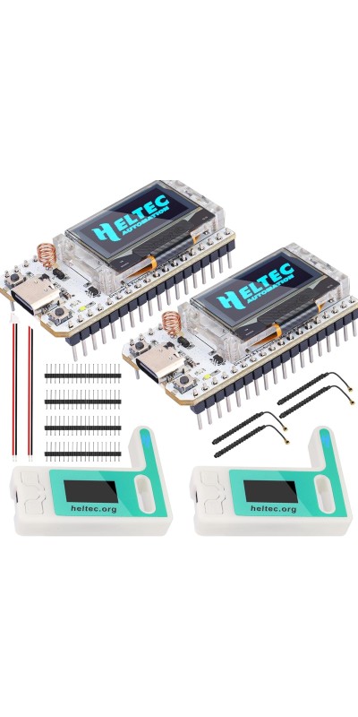 ESP32 LoRa V3 SX1262 Development Board with 0.96 inch OLED Display 240MHz CP2102 863-928 MHz Antenna for Ar duino Meshtastic LoRawan IOT (Upgraded Antenna)