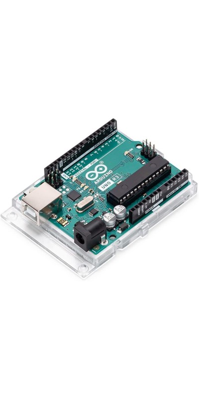Uno REV3 [A000066] – ATmega328P Microcontroller, 16MHz, 14 Digital I/O Pins, 6 Analog Inputs, 32KB Flash, USB Connectivity, Compatible with Arduino IDE for DIY Projects and Prototyping