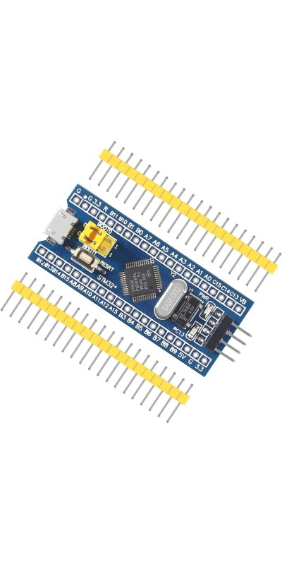 2PCS STM32F103C8T6 ARM STM32 Minimum System Development Board STM32F103C8T6 Core Learning Board + 1PCS ST-Link V2 Emulator Downloader Programmer, Random Color