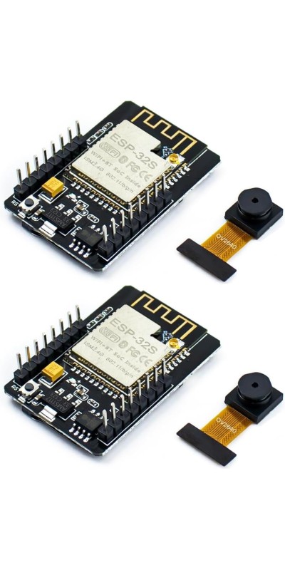 2Pcs ESP32-CAM Wireless WiFi+Bluetooth Development Board with OV2640 Camera Module Compatible with Arduino