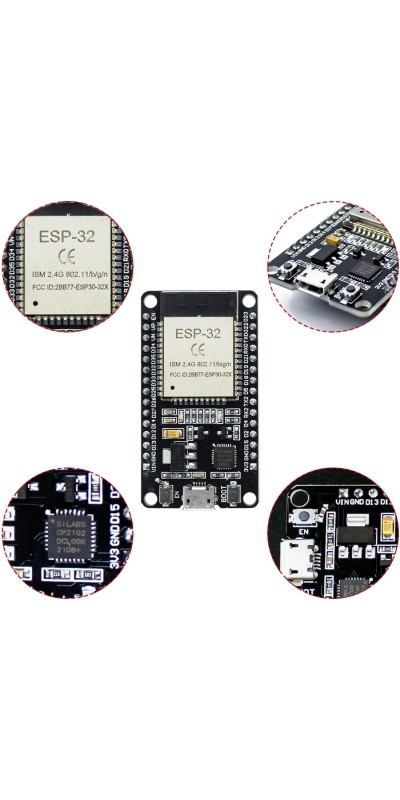 2Pcs ESP32-CAM Wireless WiFi+Bluetooth Development Board with OV2640 Camera Module Compatible with Arduino