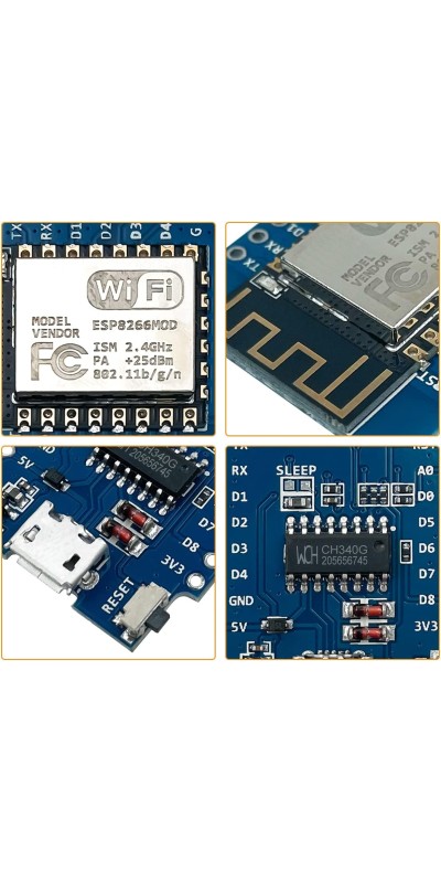 2Pcs ESP32-CAM Wireless WiFi+Bluetooth Development Board with OV2640 Camera Module Compatible with Arduino