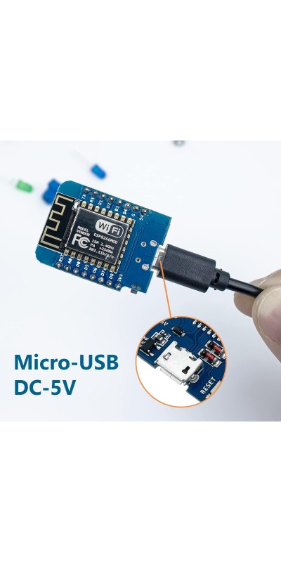 2Pcs ESP32-CAM Wireless WiFi+Bluetooth Development Board with OV2640 Camera Module Compatible with Arduino