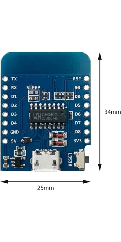 2Pcs ESP32-CAM Wireless WiFi+Bluetooth Development Board with OV2640 Camera Module Compatible with Arduino