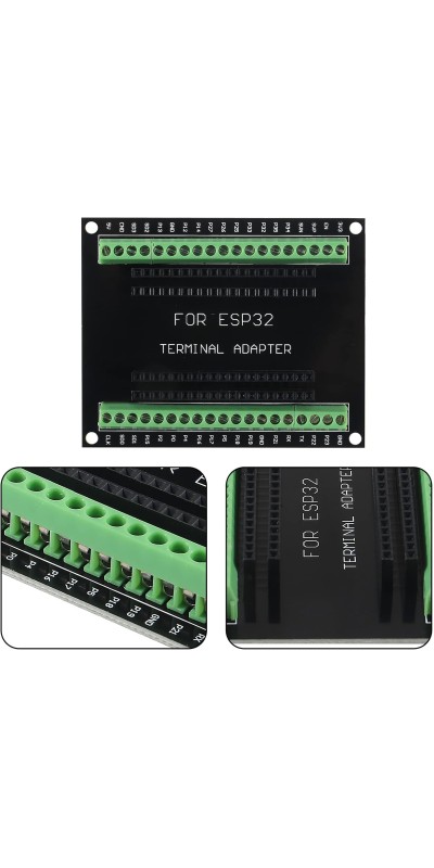 3 Set ESP32 ESP-32S WiFi Development Board NodeMCU ESP-WROOM-32 Microcontroller with ESP32 GPIO Breakout Board 30Pin Type-C Micro USB Dual Interface ESP32 Shield 30P Expansion Board