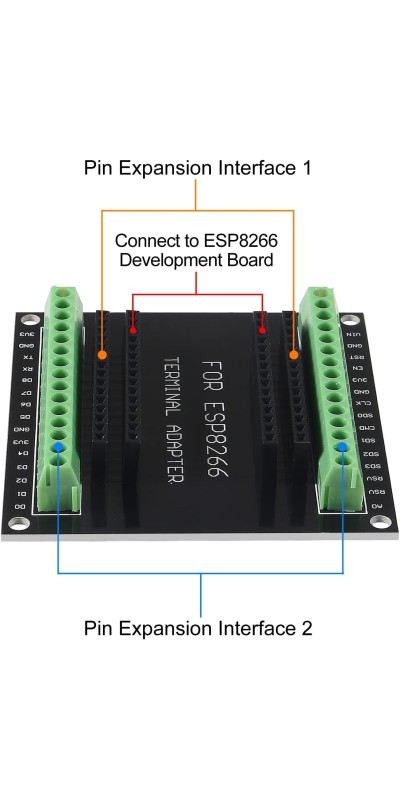 3 Set ESP32 ESP-32S WiFi Development Board NodeMCU ESP-WROOM-32 Microcontroller with ESP32 GPIO Breakout Board 30Pin Type-C Micro USB Dual Interface ESP32 Shield 30P Expansion Board