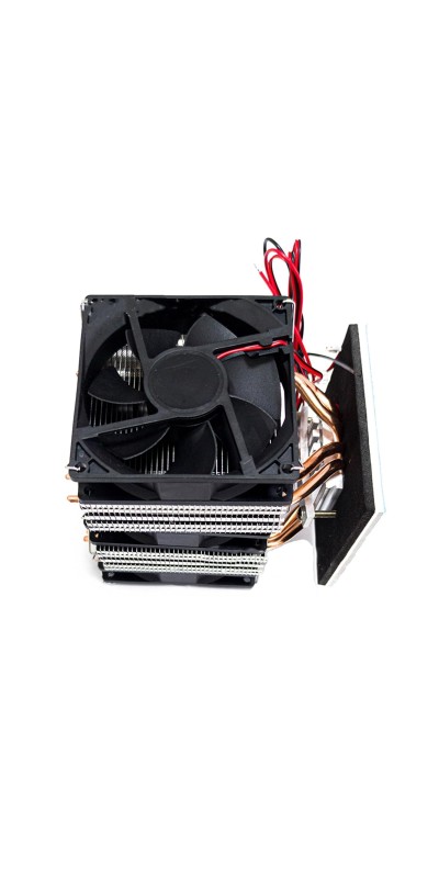 DC12V 60W Dual core Thermoelectric Peltier Cooler Refrigeration Cooling System Peltier Kit with Power Refrigeration Cooling Kit for Small Space Cooling