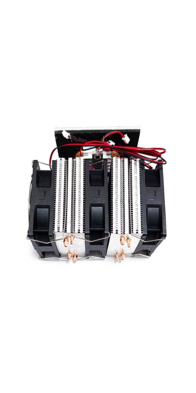 DC12V 60W Dual core Thermoelectric Peltier Cooler Refrigeration Cooling System Peltier Kit with Power Refrigeration Cooling Kit for Small Space Cooling