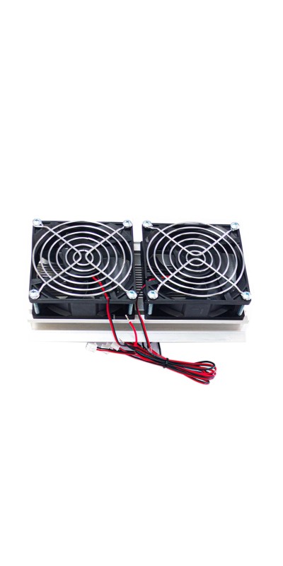 DC12V 60W Dual core Thermoelectric Peltier Cooler Refrigeration Cooling System Peltier Kit with Power Refrigeration Cooling Kit for Small Space Cooling
