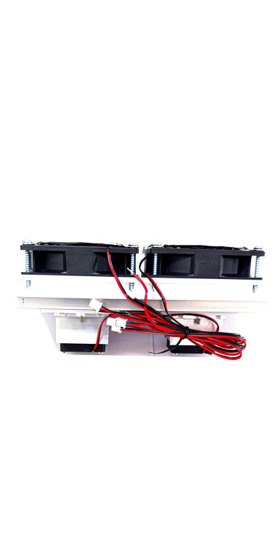DC12V 60W Dual core Thermoelectric Peltier Cooler Refrigeration Cooling System Peltier Kit with Power Refrigeration Cooling Kit for Small Space Cooling