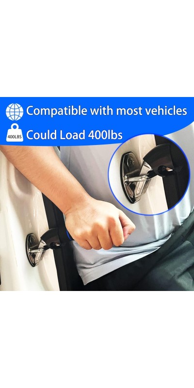 3pc Elderly Mobility Independence Assist Kit: Portable Lift Standing Aid, Car Door Assist Handle for Elderly & Adjustable Handrail Strap for Seniors, Disabled, Handicap & Pregnant to Convenient Travel