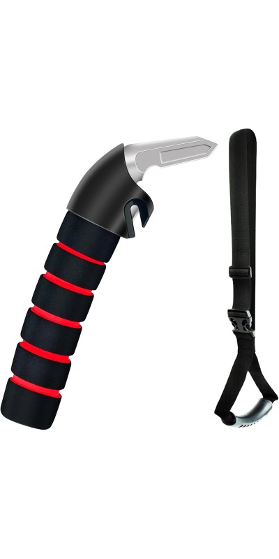 3pc Elderly Mobility Independence Assist Kit: Portable Lift Standing Aid, Car Door Assist Handle for Elderly & Adjustable Handrail Strap for Seniors, Disabled, Handicap & Pregnant to Convenient Travel