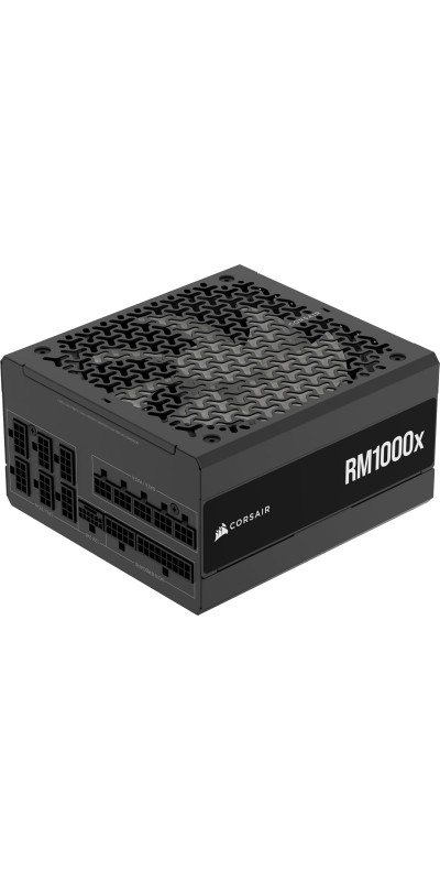RM1000x Fully Modular Low-Noise ATX Power Supply – ATX 3.1 Compliant – PCIe 5.1 Support – Cybenetics Gold Efficiency – Native 12V-2x6 Connector – Black