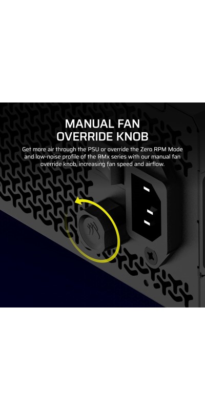 RM1000x Fully Modular Low-Noise ATX Power Supply – ATX 3.1 Compliant – PCIe 5.1 Support – Cybenetics Gold Efficiency – Native 12V-2x6 Connector – Black