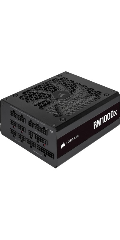 RM1000x Fully Modular Low-Noise ATX Power Supply – ATX 3.1 Compliant – PCIe 5.1 Support – Cybenetics Gold Efficiency – Native 12V-2x6 Connector – Black