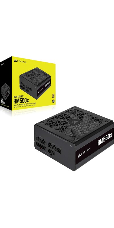 RM1000x Fully Modular Low-Noise ATX Power Supply – ATX 3.1 Compliant – PCIe 5.1 Support – Cybenetics Gold Efficiency – Native 12V-2x6 Connector – Black