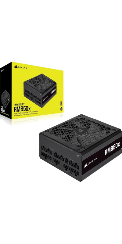 RM1000x Fully Modular Low-Noise ATX Power Supply – ATX 3.1 Compliant – PCIe 5.1 Support – Cybenetics Gold Efficiency – Native 12V-2x6 Connector – Black