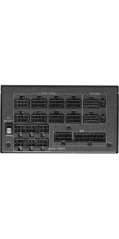 PG 1600G ATX 3.1 1600W Power Supply PCle5.1 10 Years Warranty Fully Modular Japanese Capacitor Phantom Gaming PG-1600G 80 Plus Gold Cybenetics Platinum 12V-2x6 Cables