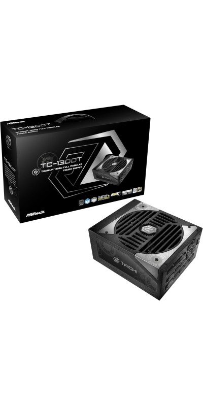 PG 1600G ATX 3.1 1600W Power Supply PCle5.1 10 Years Warranty Fully Modular Japanese Capacitor Phantom Gaming PG-1600G 80 Plus Gold Cybenetics Platinum 12V-2x6 Cables