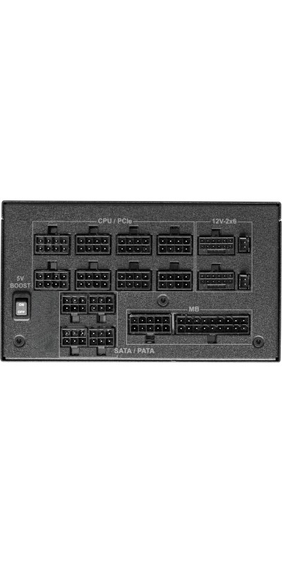 PG 1600G ATX 3.1 1600W Power Supply PCle5.1 10 Years Warranty Fully Modular Japanese Capacitor Phantom Gaming PG-1600G 80 Plus Gold Cybenetics Platinum 12V-2x6 Cables