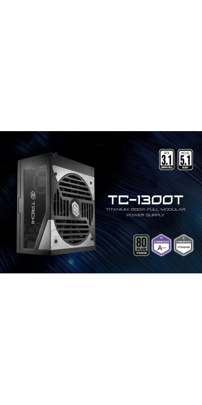 PG 1600G ATX 3.1 1600W Power Supply PCle5.1 10 Years Warranty Fully Modular Japanese Capacitor Phantom Gaming PG-1600G 80 Plus Gold Cybenetics Platinum 12V-2x6 Cables