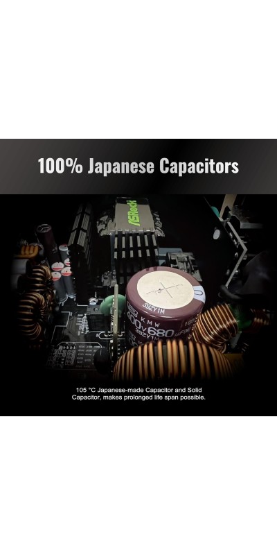 PG 1600G ATX 3.1 1600W Power Supply PCle5.1 10 Years Warranty Fully Modular Japanese Capacitor Phantom Gaming PG-1600G 80 Plus Gold Cybenetics Platinum 12V-2x6 Cables
