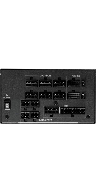 PG 1600G ATX 3.1 1600W Power Supply PCle5.1 10 Years Warranty Fully Modular Japanese Capacitor Phantom Gaming PG-1600G 80 Plus Gold Cybenetics Platinum 12V-2x6 Cables