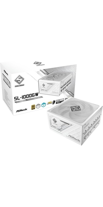 PG 1600G ATX 3.1 1600W Power Supply PCle5.1 10 Years Warranty Fully Modular Japanese Capacitor Phantom Gaming PG-1600G 80 Plus Gold Cybenetics Platinum 12V-2x6 Cables