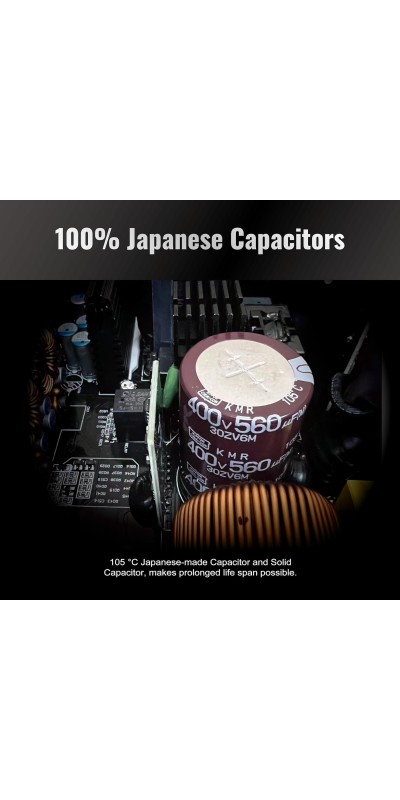PG 1600G ATX 3.1 1600W Power Supply PCle5.1 10 Years Warranty Fully Modular Japanese Capacitor Phantom Gaming PG-1600G 80 Plus Gold Cybenetics Platinum 12V-2x6 Cables