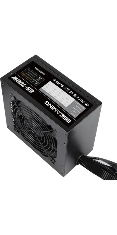 700W ATX Power Supply Non Modular PSU with 4+4 Pin Connectors Auto-Thermally Controlled 120mm Fan, 115/220V Switch