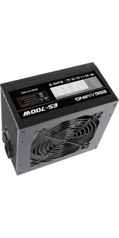 700W ATX Power Supply Non Modular PSU with 4+4 Pin Connectors Auto-Thermally Controlled 120mm Fan, 115/220V Switch