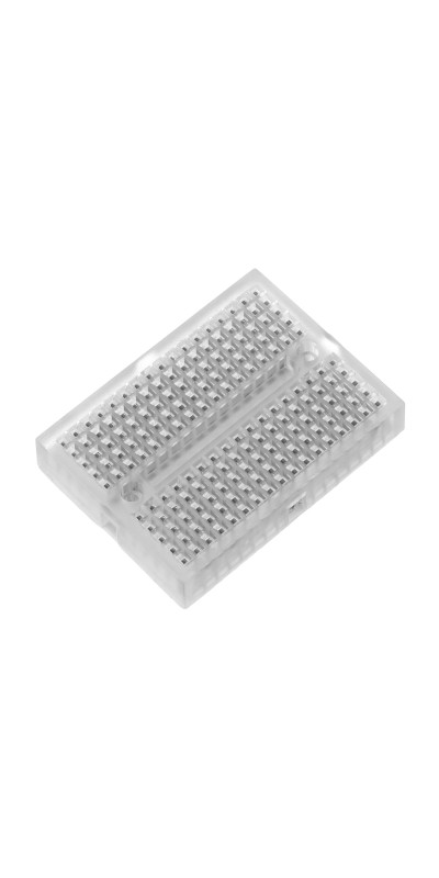 12pcs Mini Breadboard, Solderless Breadboard Small Breadboard 170 Tie Points Prototype PCB Bread Board Electronics Kit Self Adhesive Plates, SYB-170, Transparent