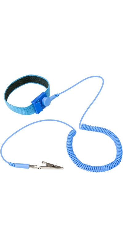 Anti Static Wrist Strap 5 Pack Blue, Adjustable ESD Wrist Band Fits Your Wrist Comfortably. Grounding Bracelet to Protect Your PC Computer or Electronics from Static Electricity