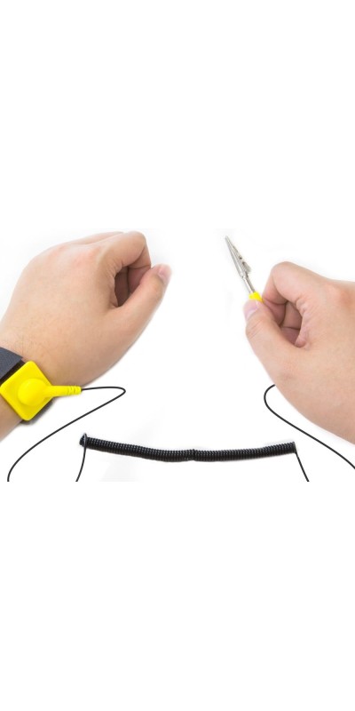 Anti Static Wrist Strap 5 Pack Blue, Adjustable ESD Wrist Band Fits Your Wrist Comfortably. Grounding Bracelet to Protect Your PC Computer or Electronics from Static Electricity