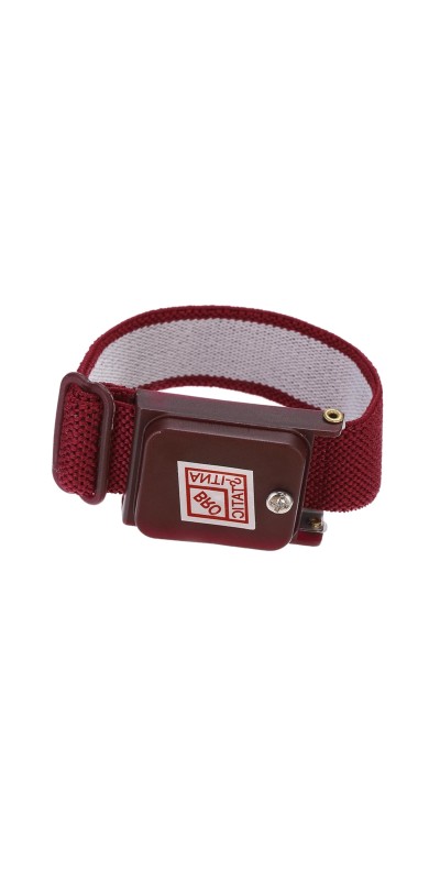 Anti Static Wrist Strap, ESD Antistatic Bracelet Adjustable Cordless with Spare Bracelet for Computer Electronics Repair Maroon Red
