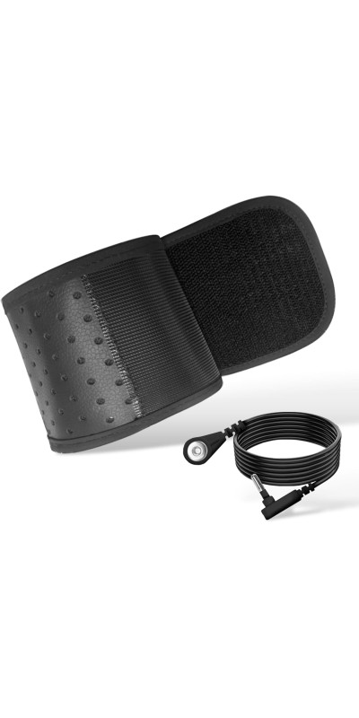 Wrist Strap, Grounding Bracelet with 15 Feet Grounding Cord, Earth-Connected Grounding Wristband for Sleep, Energy, Pain Relief, and Inflammation. (Black)