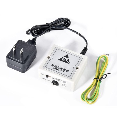Static Monitor, ESD Wrist Strap Monitor Real Time ESD Wrist Strap Tester for for ESD Sensitive Electronic Device Repair, Soldering, PC Building, Electronics Assembly, Table Work (for One)