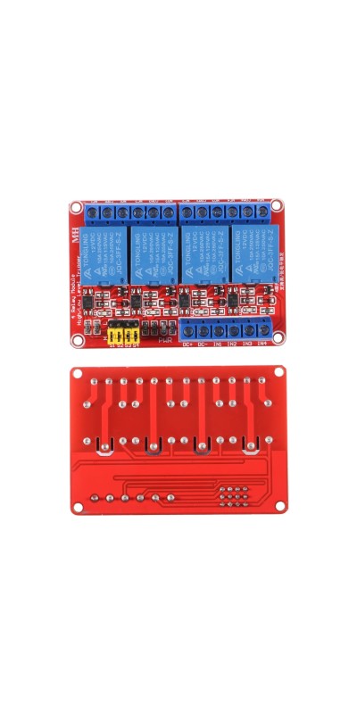 2pcs DC 12V Relay Module 4 Channel Relay Board Shield with Optocoupler Isolation Suport High/Low Level Trigger