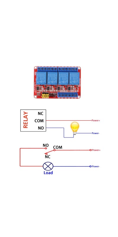 2pcs DC 12V Relay Module 4 Channel Relay Board Shield with Optocoupler Isolation Suport High/Low Level Trigger