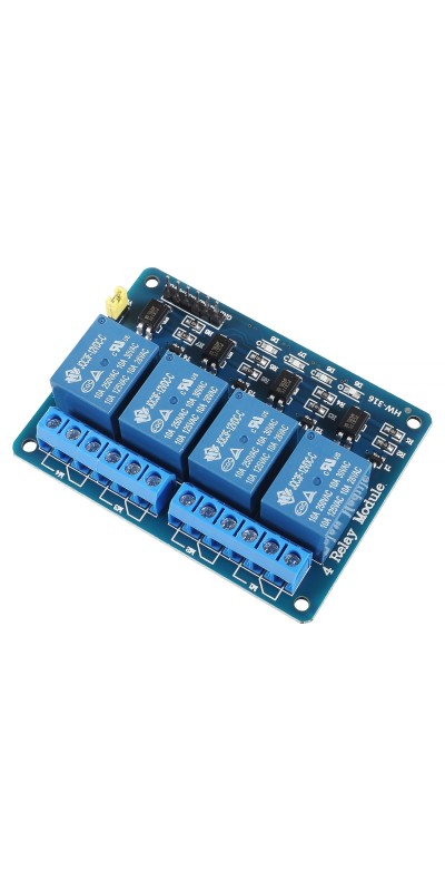 2pcs DC 12V Relay Module 4 Channel Relay Board Shield with Optocoupler Isolation Suport High/Low Level Trigger