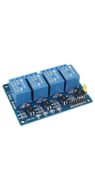 2pcs DC 12V Relay Module 4 Channel Relay Board Shield with Optocoupler Isolation Suport High/Low Level Trigger