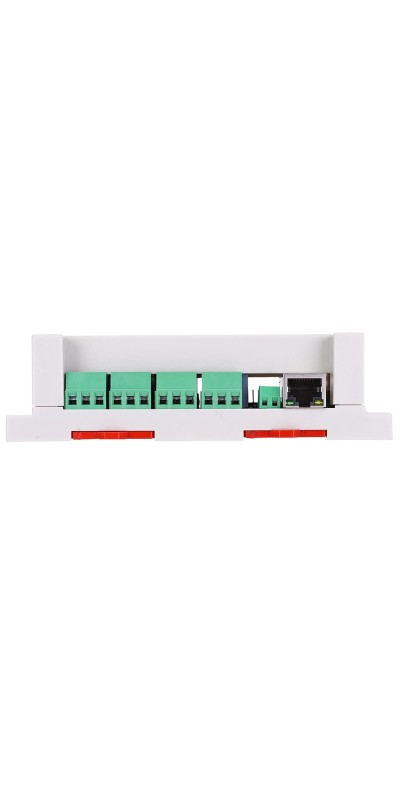 White 8 Channel Ethernet Relay Controller, 10A Relay Module Board with TCP/IP Remote Control for Electric Motors
