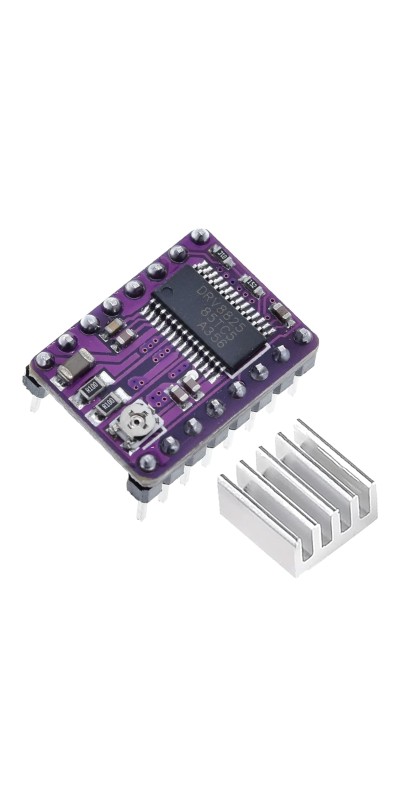1PCS DRV8825 Stepper Motor Driver Module, DRV8825 Module A4988 for 3D Printer RepRap 4 RAMPS1.4 StepStick with Heat Sink
