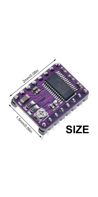 1PCS DRV8825 Stepper Motor Driver Module, DRV8825 Module A4988 for 3D Printer RepRap 4 RAMPS1.4 StepStick with Heat Sink